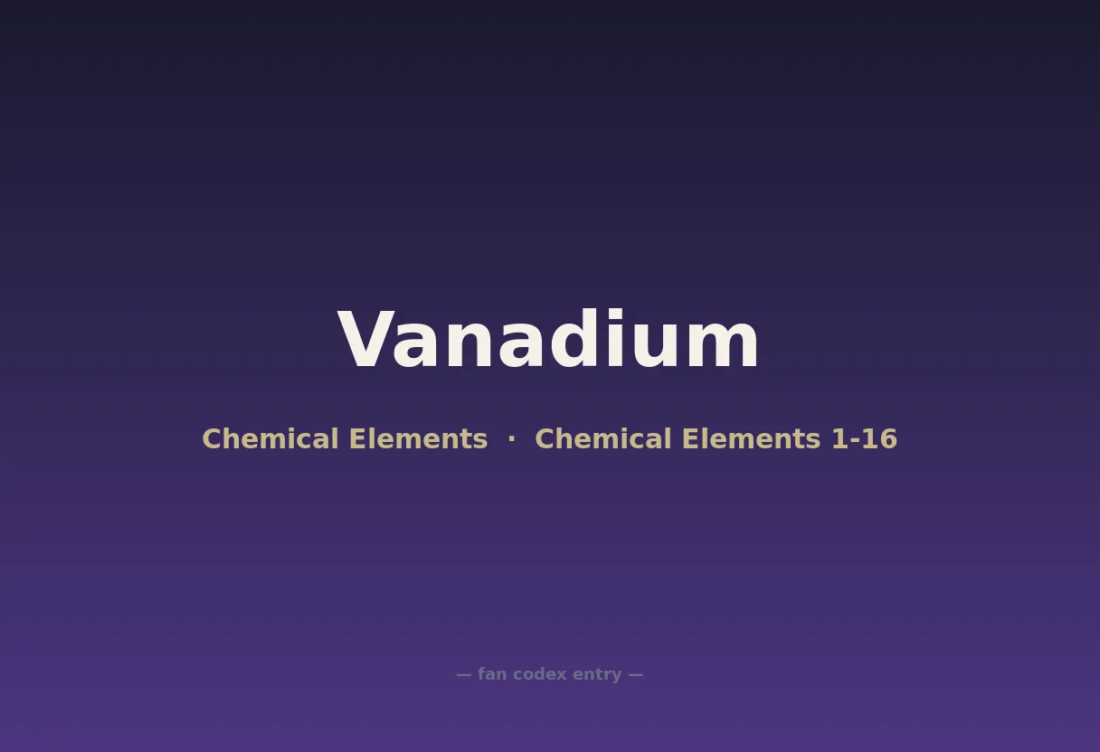 Vanadium